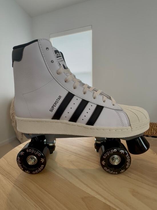 adidas Shoes - Adidas Superstar 82 Roller Skate Shoes White Black Women's 8.5